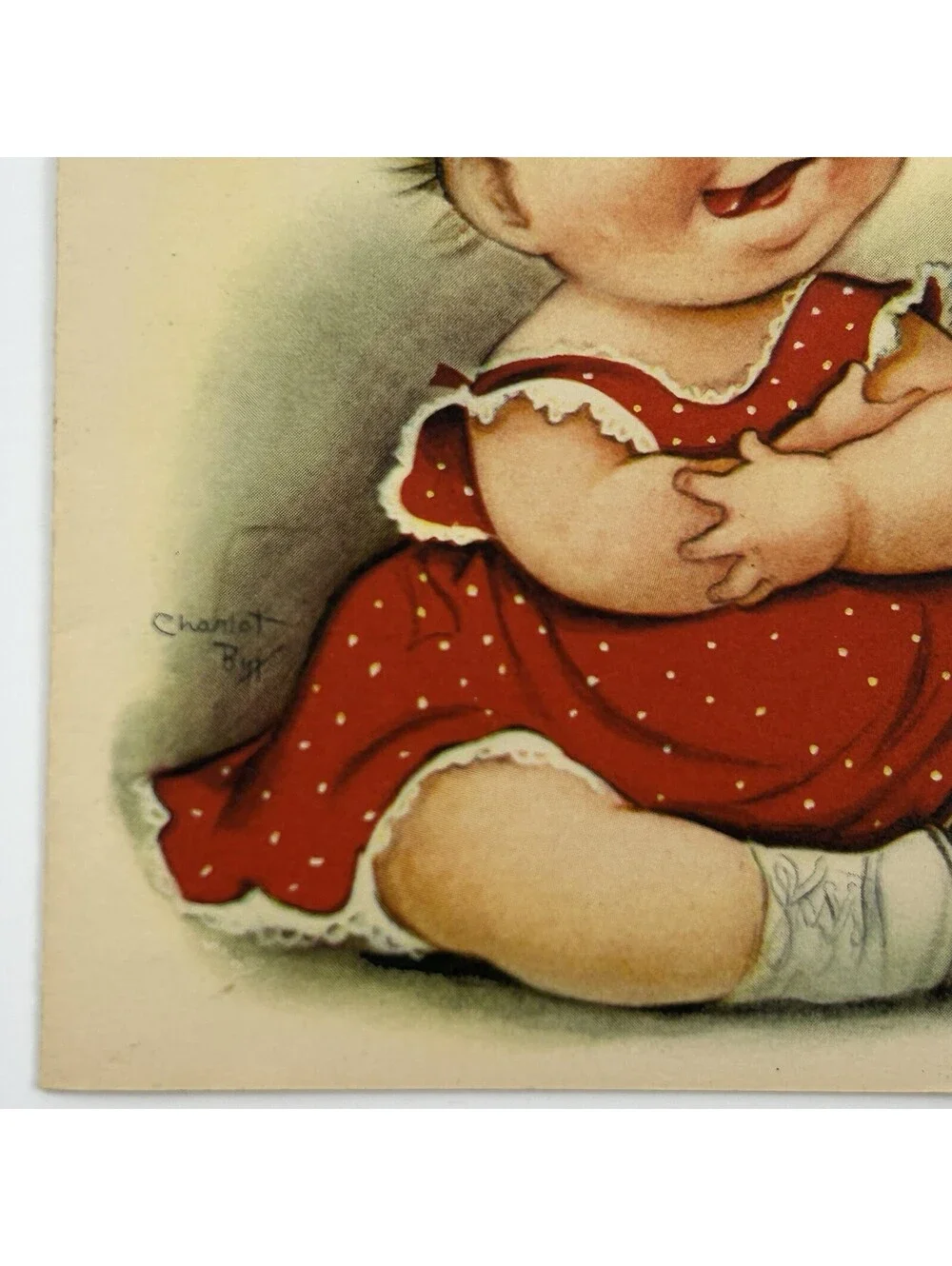 Vintage Charlot Byj Sure Was Good Thank You Card Unused Mid Century 5x5      N-2